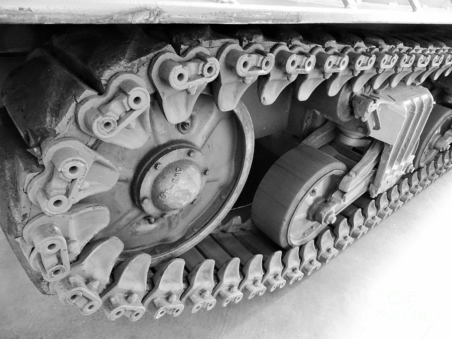 NOLA WWII Museum Tank Tread Photograph by Heather Jane - Pixels