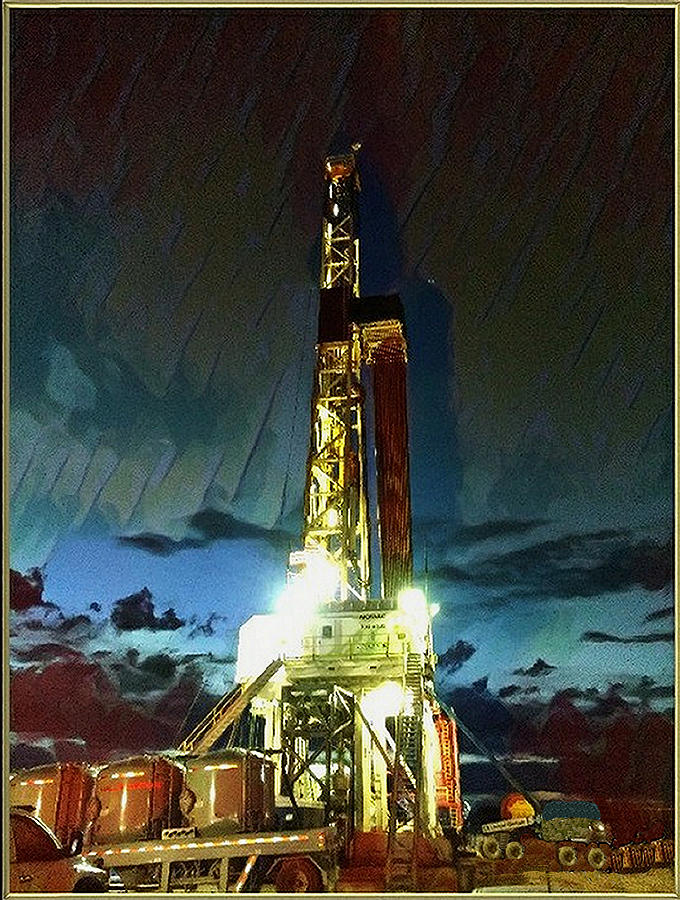 Nomac 302 Drilling Rig Photograph by Lanita Williams