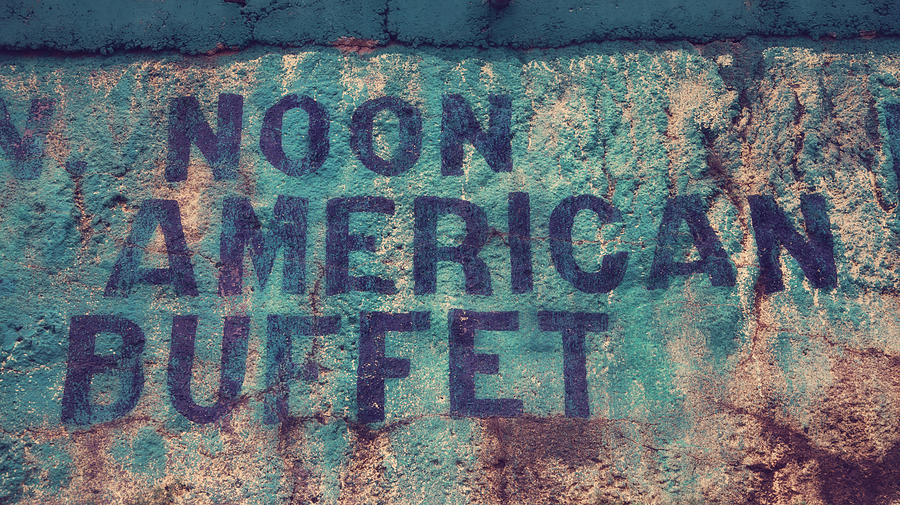 Americana Photograph - Noon American Buffet by Toni Hopper