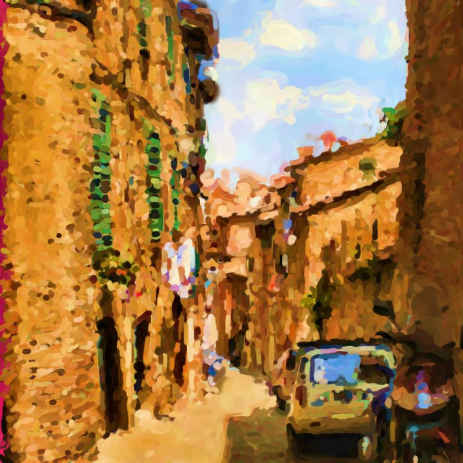 Sienna Photograph - Noon in Sienna by Asbjorn Lonvig Sienna Photograph - Noon in Sienna by Asbjorn Lonvig