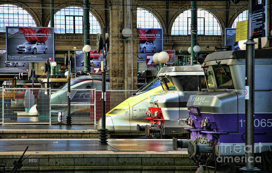 Nord France Train Station  Photograph by Chuck Kuhn