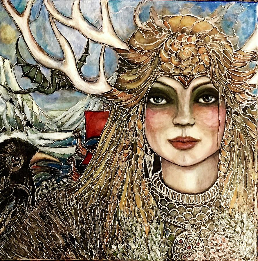 Nordic Tale Painting by Rae Chichilnitsky