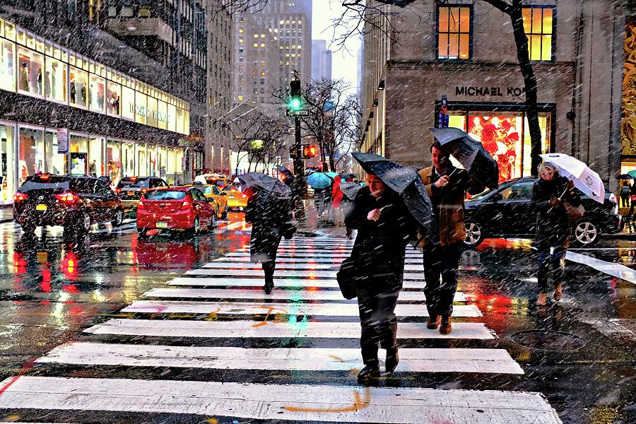 Nor'Easter hits New York Photograph by Peter Stratmoen | Fine Art America