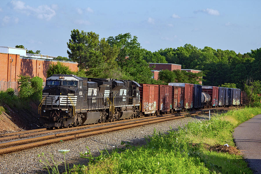 Norfolk Southern 8356 Color Photograph by Joseph C Hinson