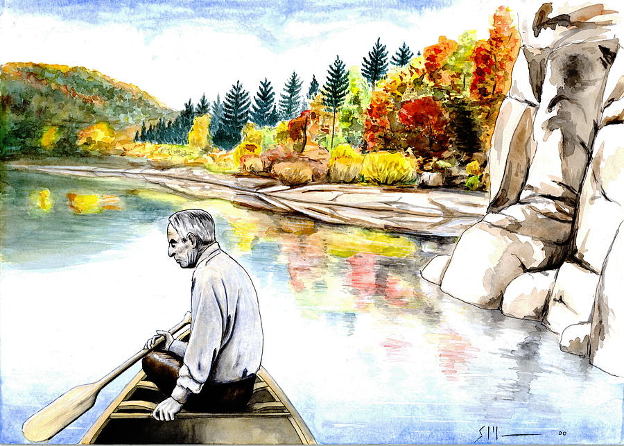 Norman Maclean Painting - Norman by Scott Manning
