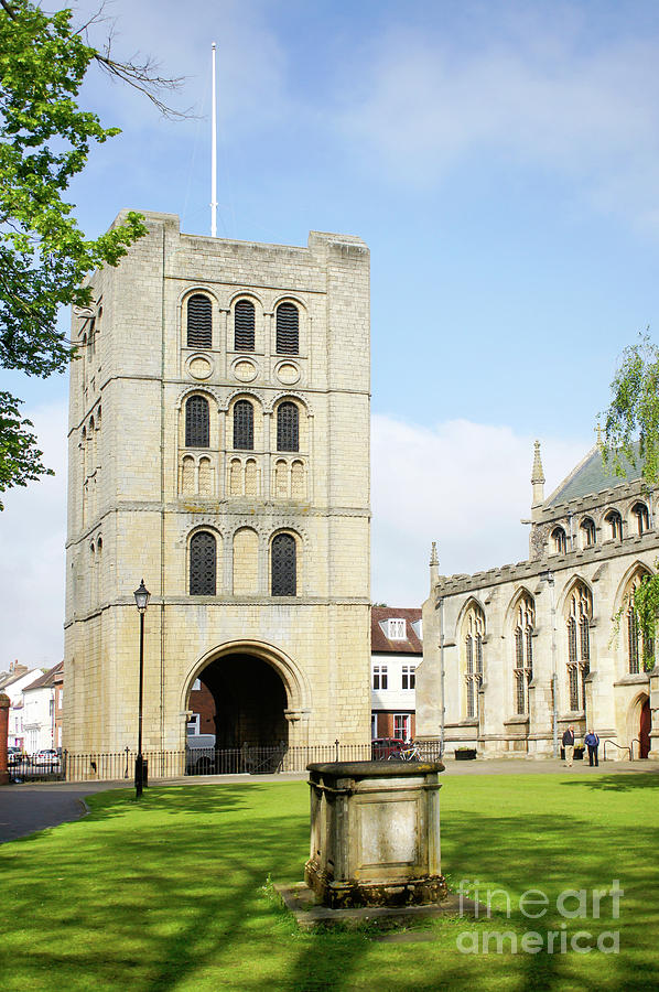 Norman tower in Bury St Edmunds Photograph by Tom Gowanlock