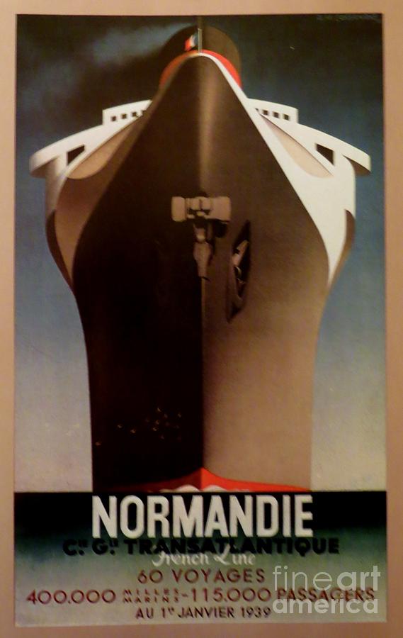 Normandie Ocean Liner Poster Photograph by Tim Townsend