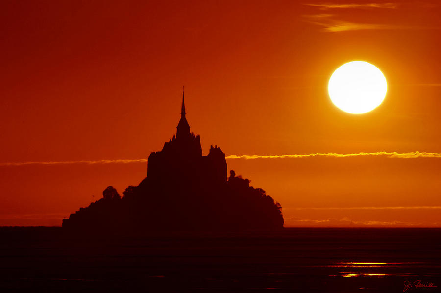 Sunset Photograph - Normandy Sunset by Joe Bonita