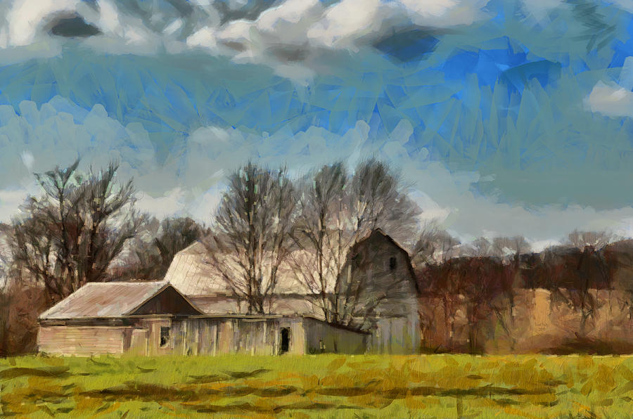 Normans Homestead Mixed Media by Trish Tritz