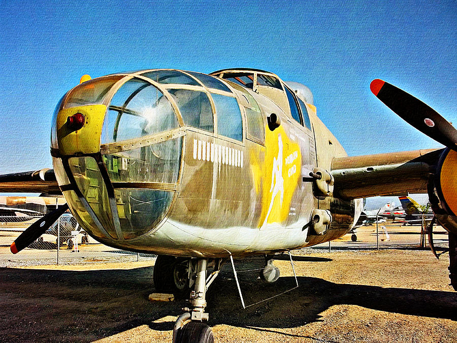 North American B-25J Mitchell - Color Photograph by Glenn McCarthy Art and Photography