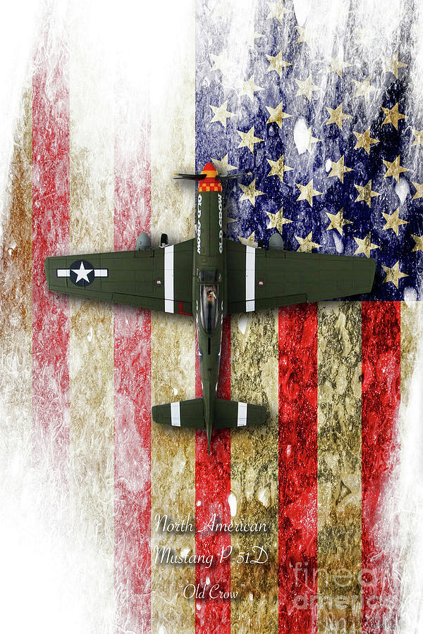 North American P-51 Mustang Old Crow Digital Art by Airpower Art