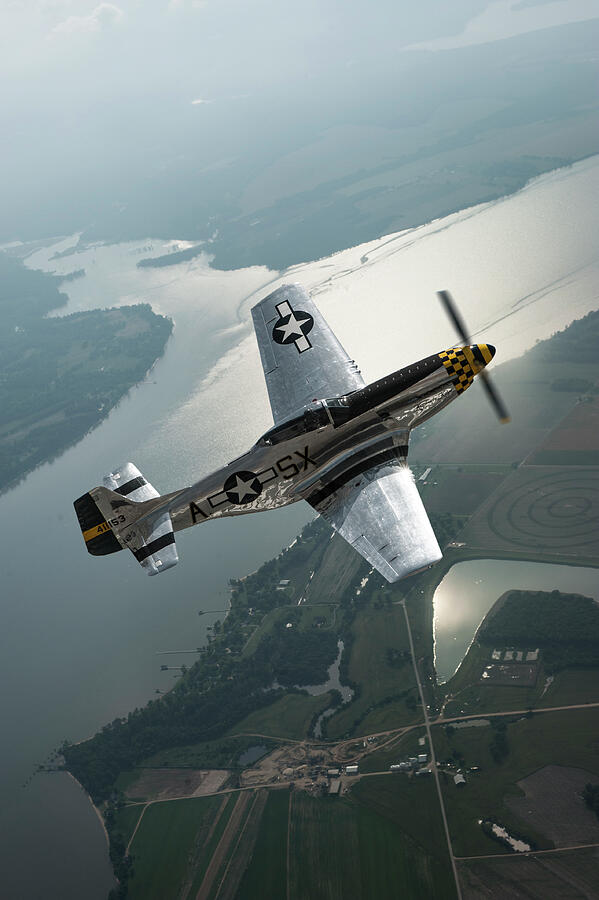 North American P-51D Mustang Mixed Media by Erik Simonsen