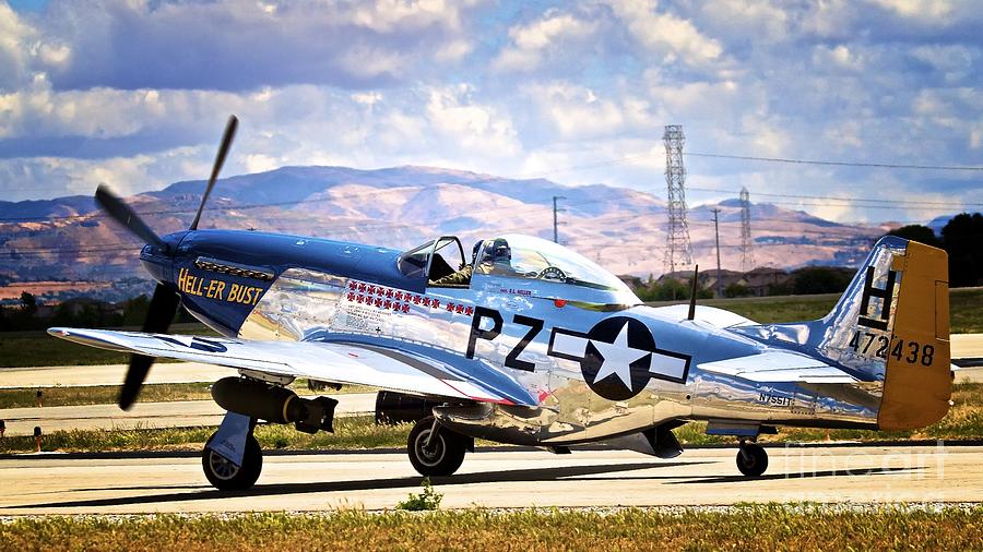 North American P-51D Mustang Hell-Er Bust Photograph by Gus McCrea