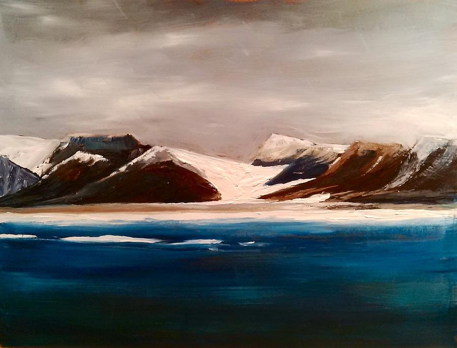 North Baffin Glacier Painting by Desmond Raymond