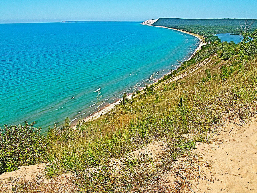 North Bar Lake by Empire from Empire Bluffs Trail in Sleeping Bear Dunes National Lakeshore-Michigan Photograph by Ruth Hager