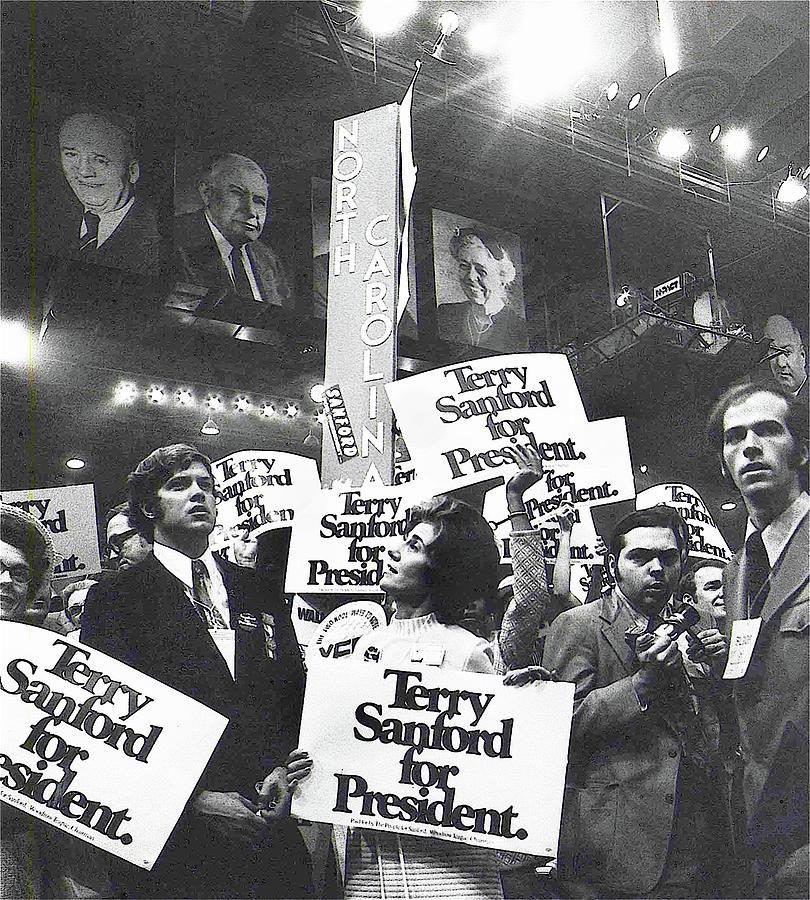 North Carolina delegation Democratic National Convention Miami Beach Florida 1972 Photograph by David Lee Guss