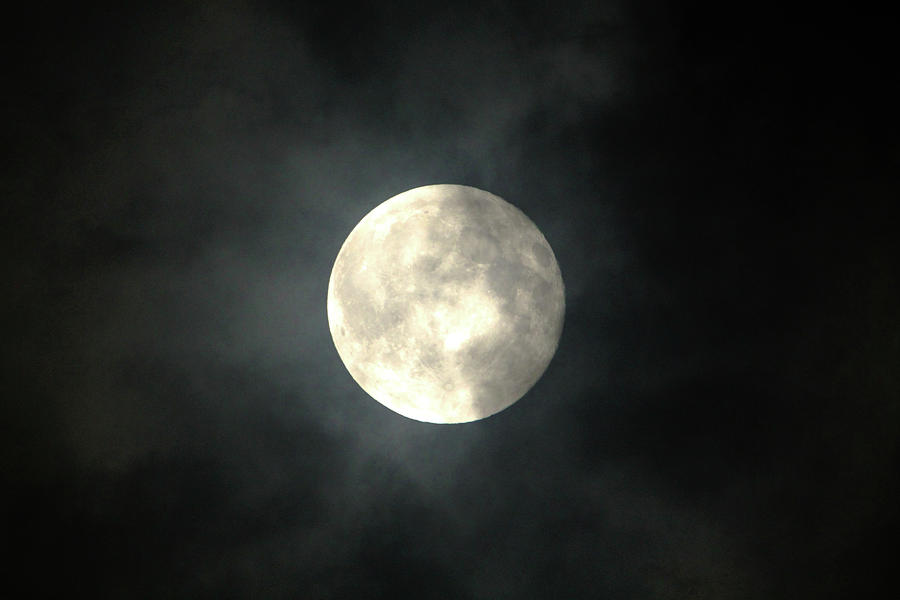 North Carolina Moon Photograph by David Stasiak
