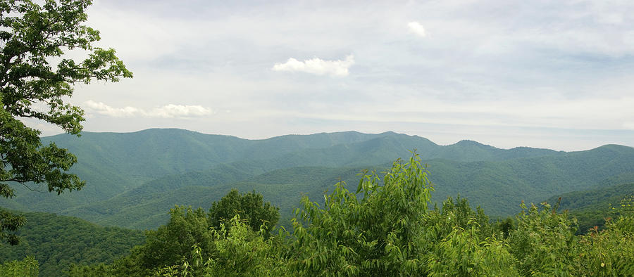 North Carolina Mountains Panorama Photograph by Jill Lang