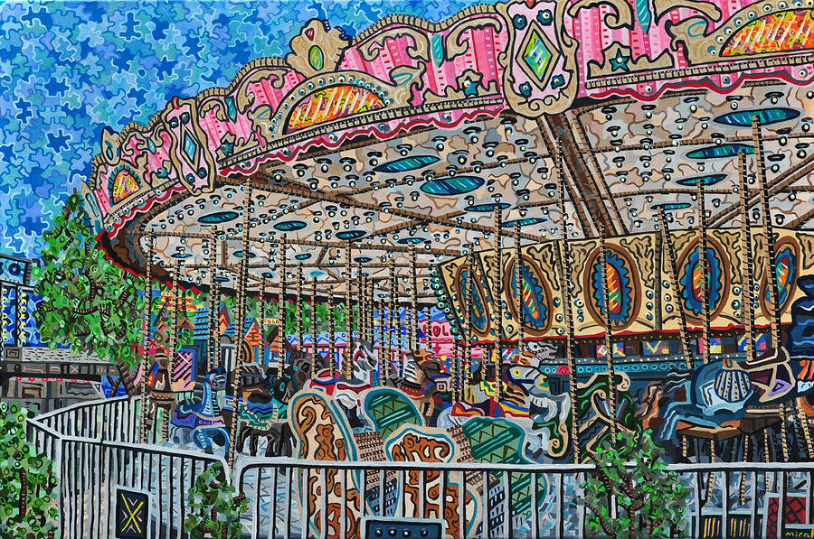 North Carolina State Fair 5 Painting by Micah Mullen