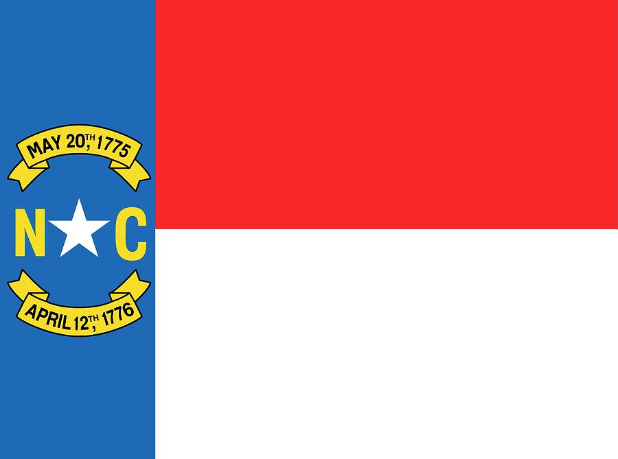 North Carolina state flag Painting by American School