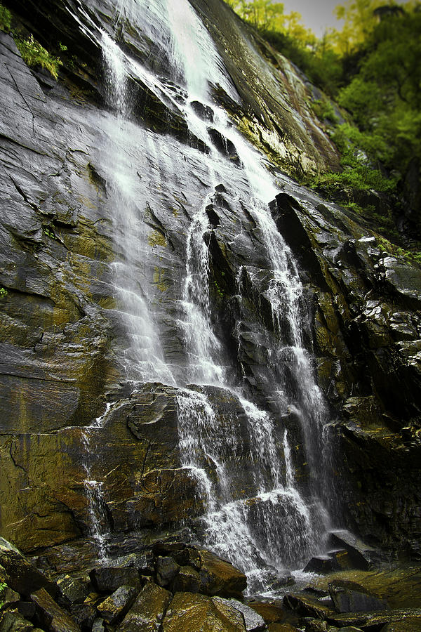 North Carolina Waterfall Hickory Nut Falls Photography  Photograph by Gray  Artus