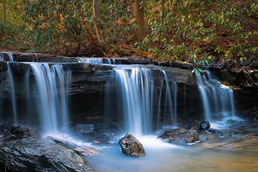 North Carolina Waterfall Photograph by Ranjay Mitra
