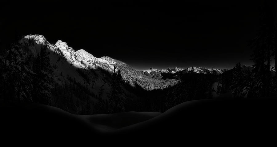 North Cascades National Park Black and White Photograph by Pelo Blanco Photo