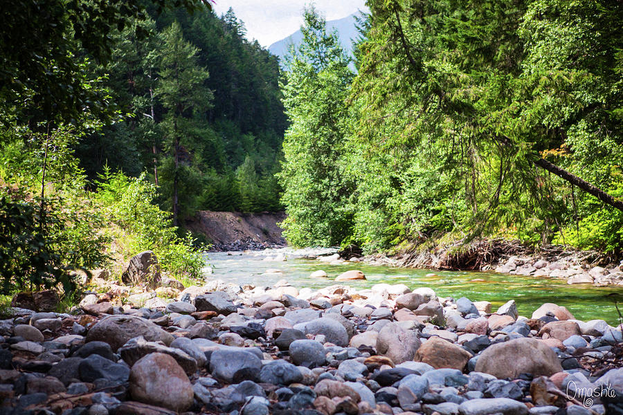 North Cascades Rivers and Rocks Landscape Photography by Omashte Photograph by Omaste Witkowski