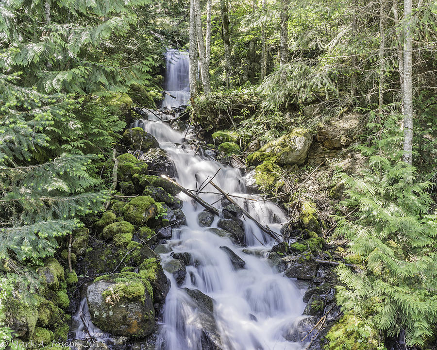 North Cascades Waterfall Photograph by Mark Joseph