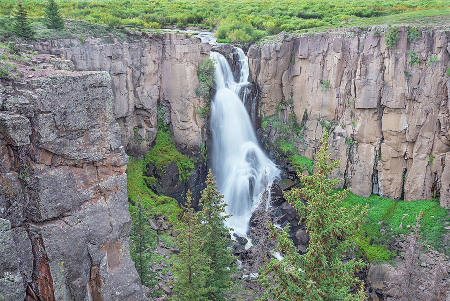 North Clear Creek Falls, Rio Grande National Forest, Colorado  Photograph by Bijan Pirnia