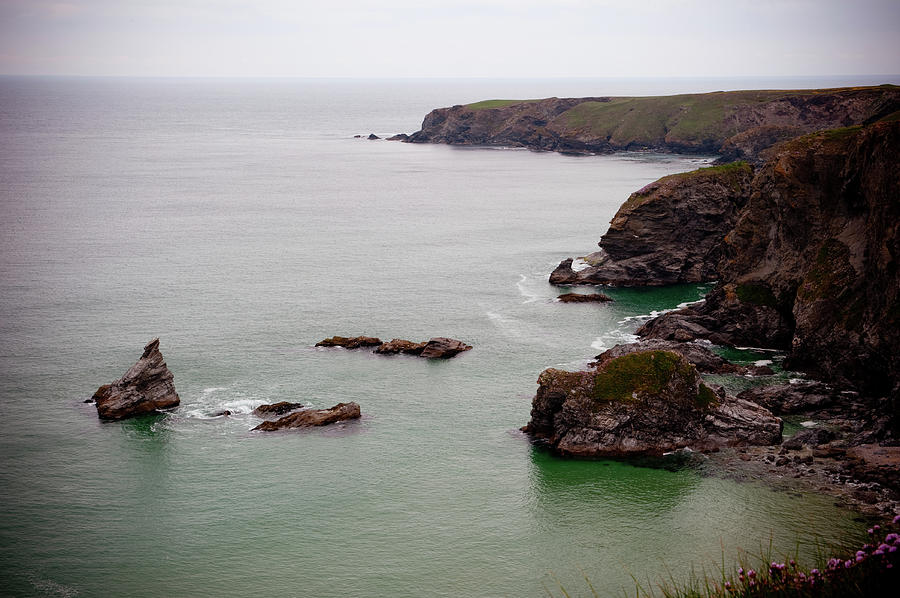 North Cornwall Cliffs Photograph by Helen Jackson