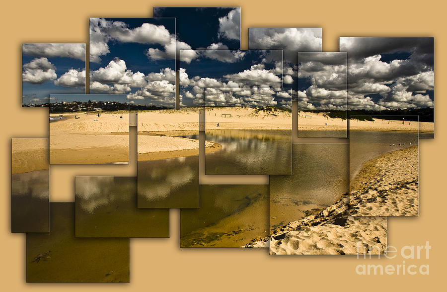 North Curl Curl Lagoon collage Photograph by Sheila Smart Fine Art Photography