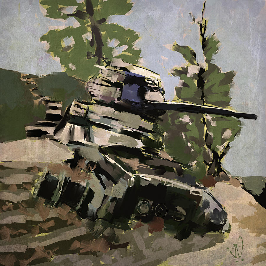 North Cyprus Tank Digital Art by Jim Vance