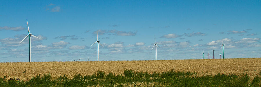 North Dakota Windmills Photograph by Jana Rosenkranz