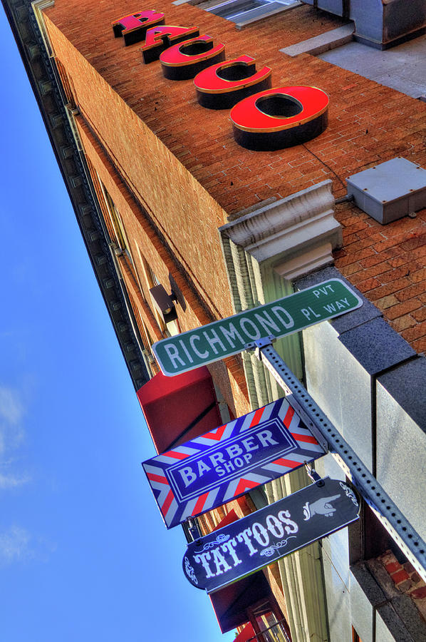 North End Boston Signs - Bacco Photograph by Joann Vitali