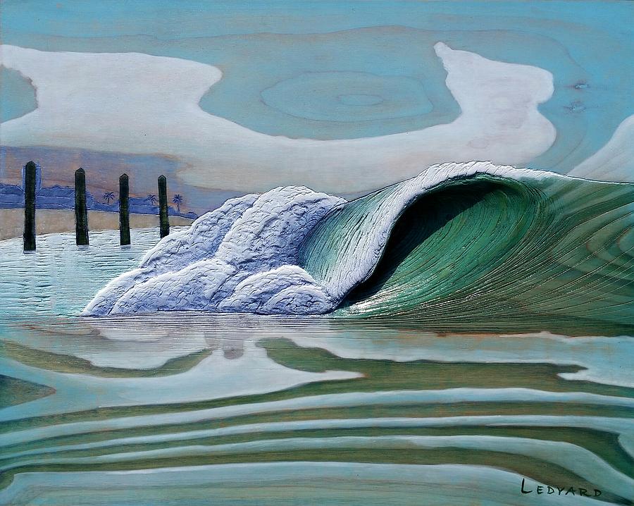 North Florida Surf Painting by Nathan Ledyard