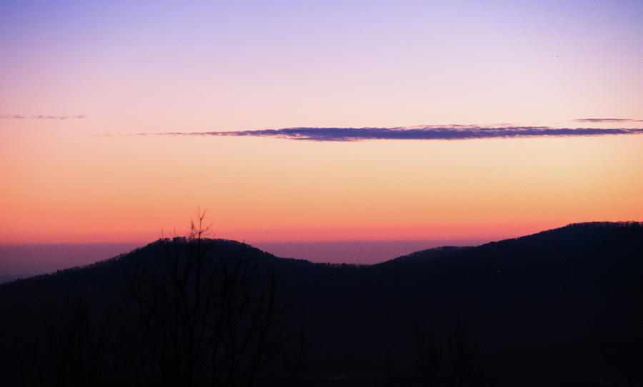North Georgia Mountains at twilight Photograph by Andrea Anderegg