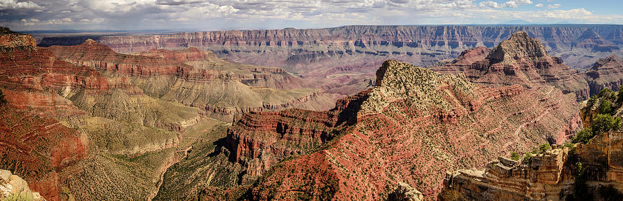 North Grand Canyon - Cape Royal Panorama Photograph by Debra Martz