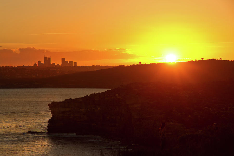 Sunset Photograph - North Head North Sydney And Sunset by Miroslava Jurcik