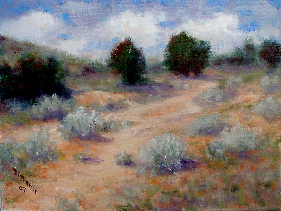 Santa Fe Painting - North of Santa Fe  by Donelli  DiMaria