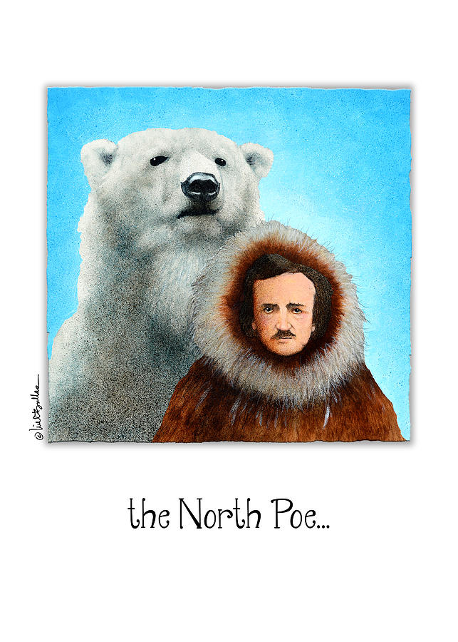 Polar Bear Painting - North Poe... by Will Bullas