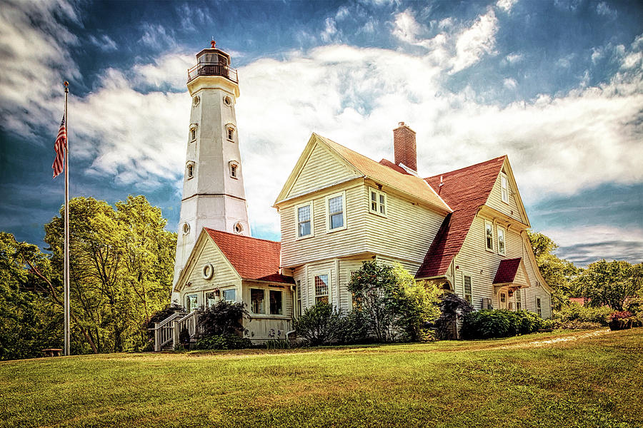 North Point Lighthouse Photograph by Susan Rissi Tregoning