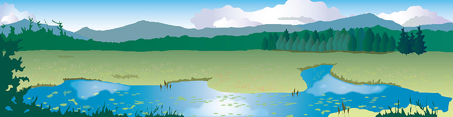 Sandwich Painting - North Sandwich by Marian Federspiel Sandwich Painting - North Sandwich by Marian Federspiel