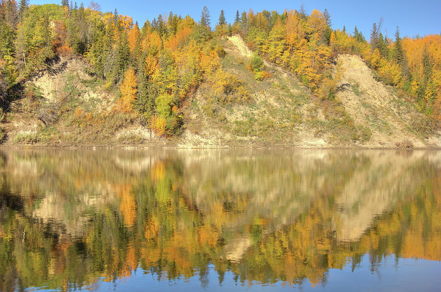 North Saskatchewan River Reflections Photograph by Jim Sauchyn