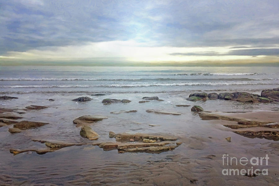 North Sea Low Tide Photograph by Hal Halli