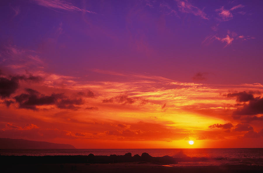 Sunset Photograph - North Shore Sunset by Vince Cavataio - Printscapes