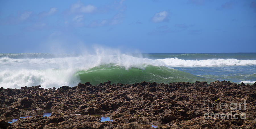 North Shore Wave crashing Photograph by Bruce Block