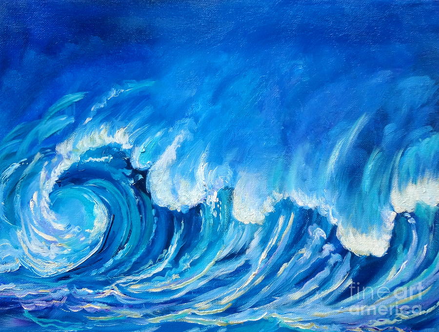 North Shore Wave Painting by Jenny Lee