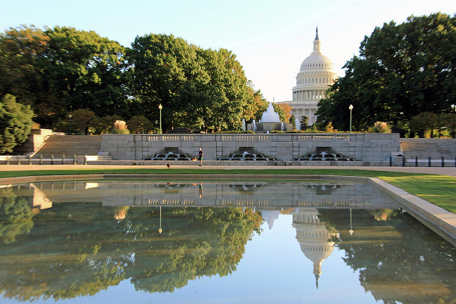 North Side Of The United States Capitol With Reflections Photograph by Cora Wandel