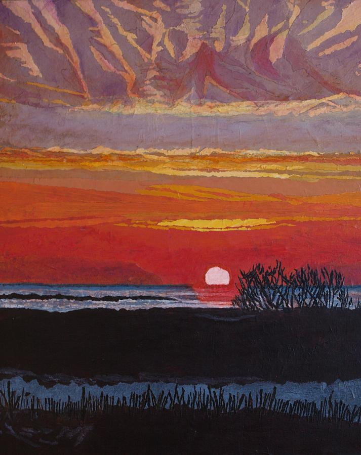 North Star Sunrise Painting by Leah Tomaino